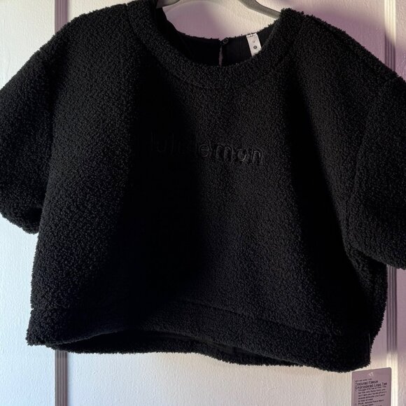 Fleece Embroidered Crop Top - Picture 3 of 8